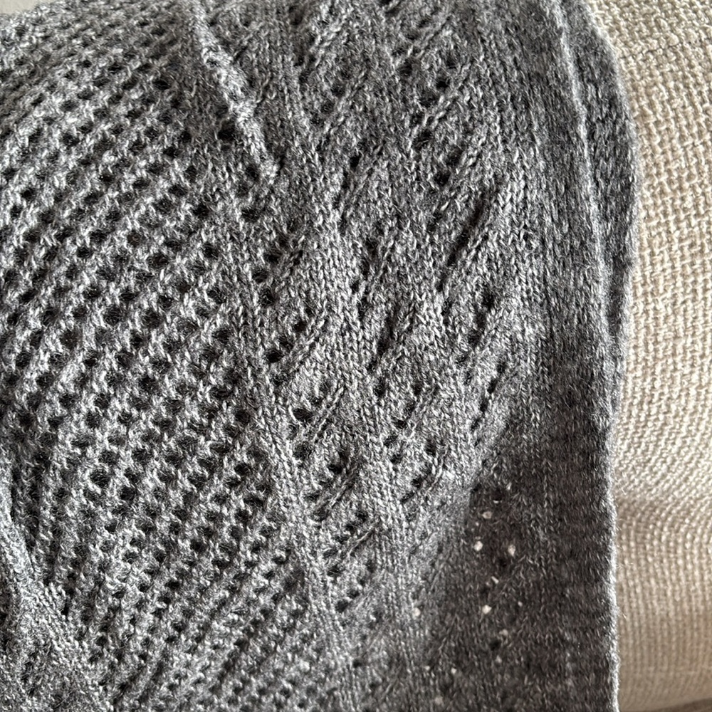Rubi Cozy Gray Knit Infinity Scarf